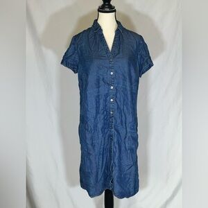 J. Jill Damask Denim Shift Dress